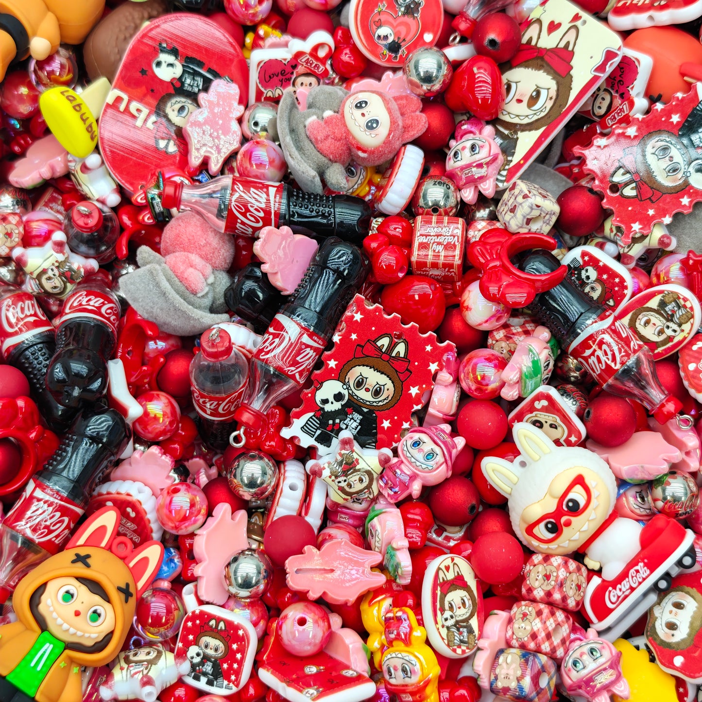 Acrylic beads-cola bubu (for beadable pens, keychains, phone chains)