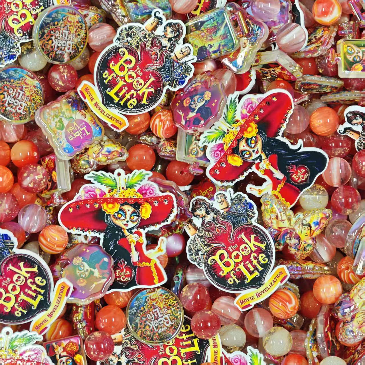 Acrylic beads - The book of life (for beadable pens, keychains, phone chains)