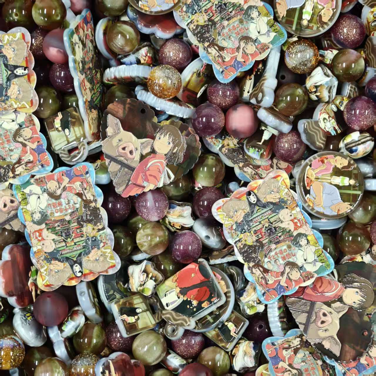 Acrylic Beads - No face (for beaded pen, keychains, phone chains)