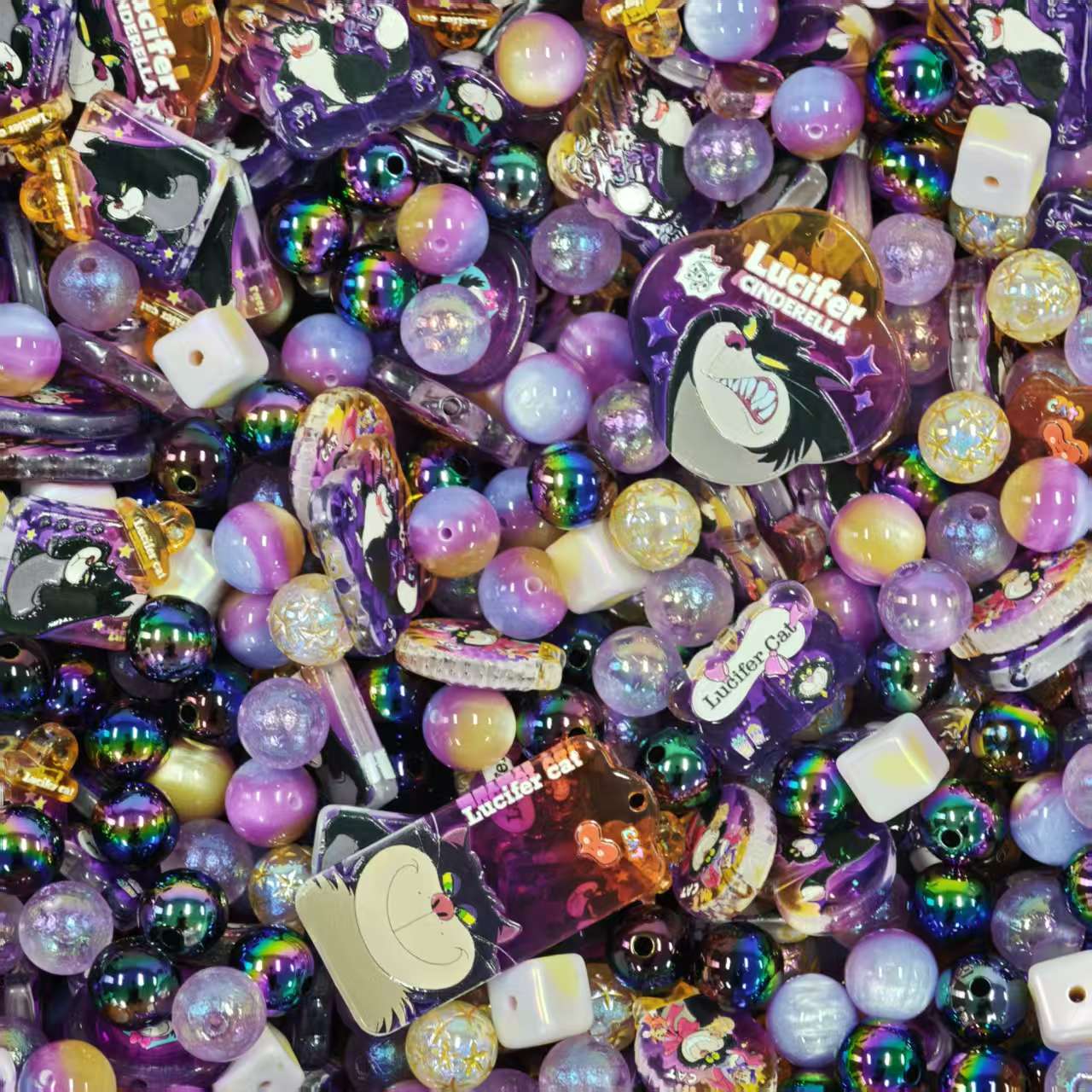 Acrylic Beads - Lucifer (for beaded pen, keychains, phone chains)
