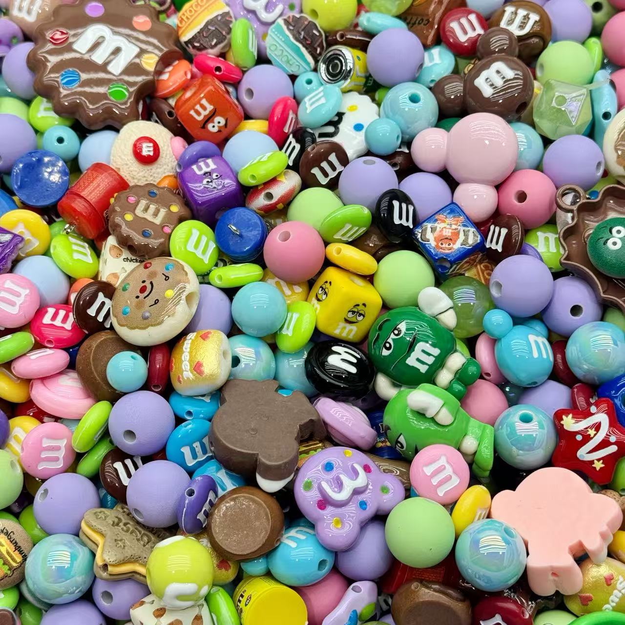 Acrylic beads-MMM (for beadable pens, keychains, phone chains)