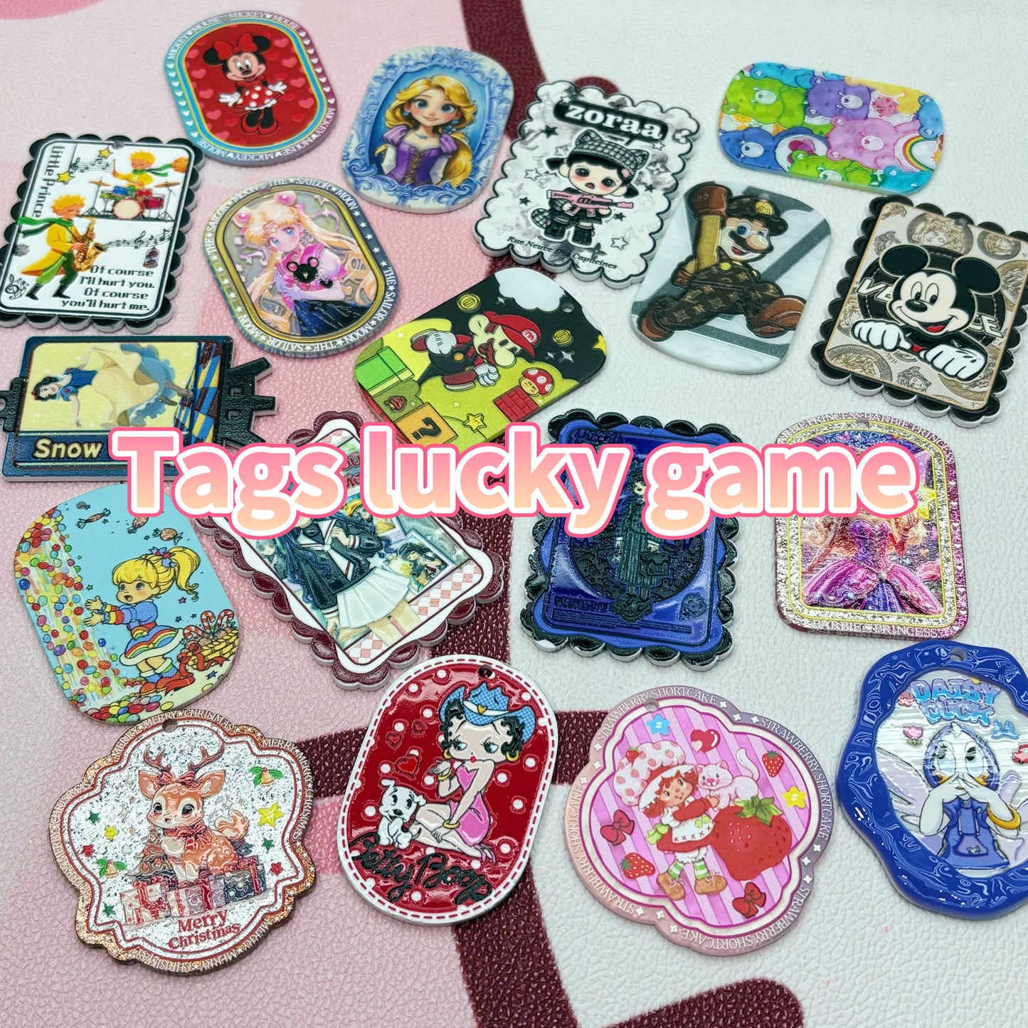 NEW!!! Tags Lucky Game ( for keychains, luggage tag, bag tag etc)