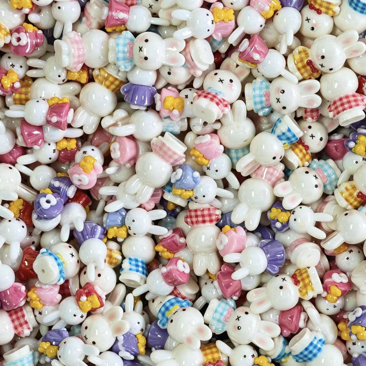 3D figures-Miffy (for beaded pen, keychains, phone chains)
