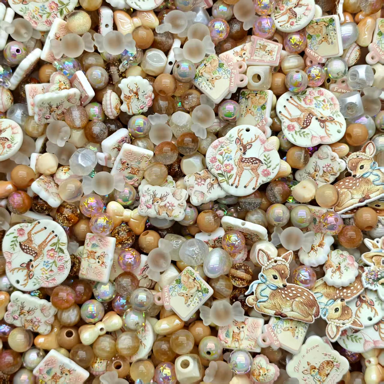 Acrylic Beads -Little Bambi (for beaded pen, keychains, phone chains)