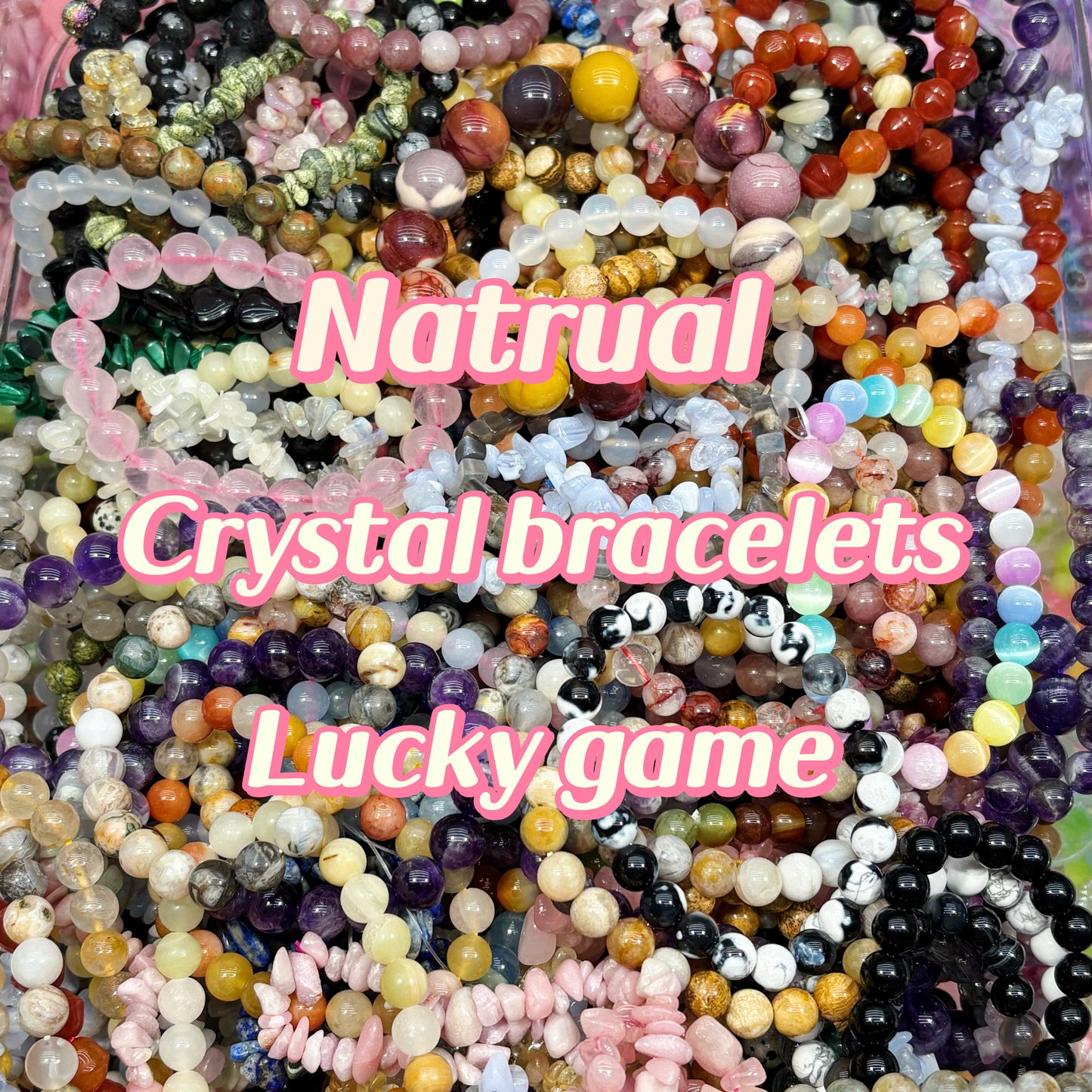 NATRUAL Crystal brecelets lucky game