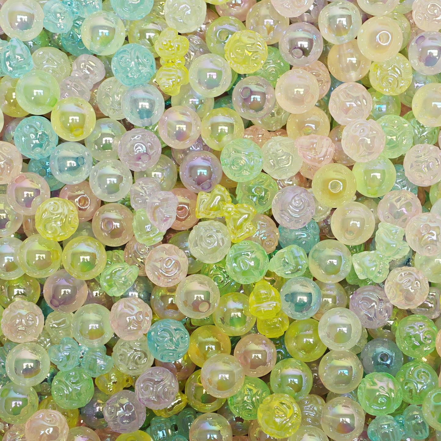Acrylic beads-Color changing mix (for beadable pens, keychains, phone chains)