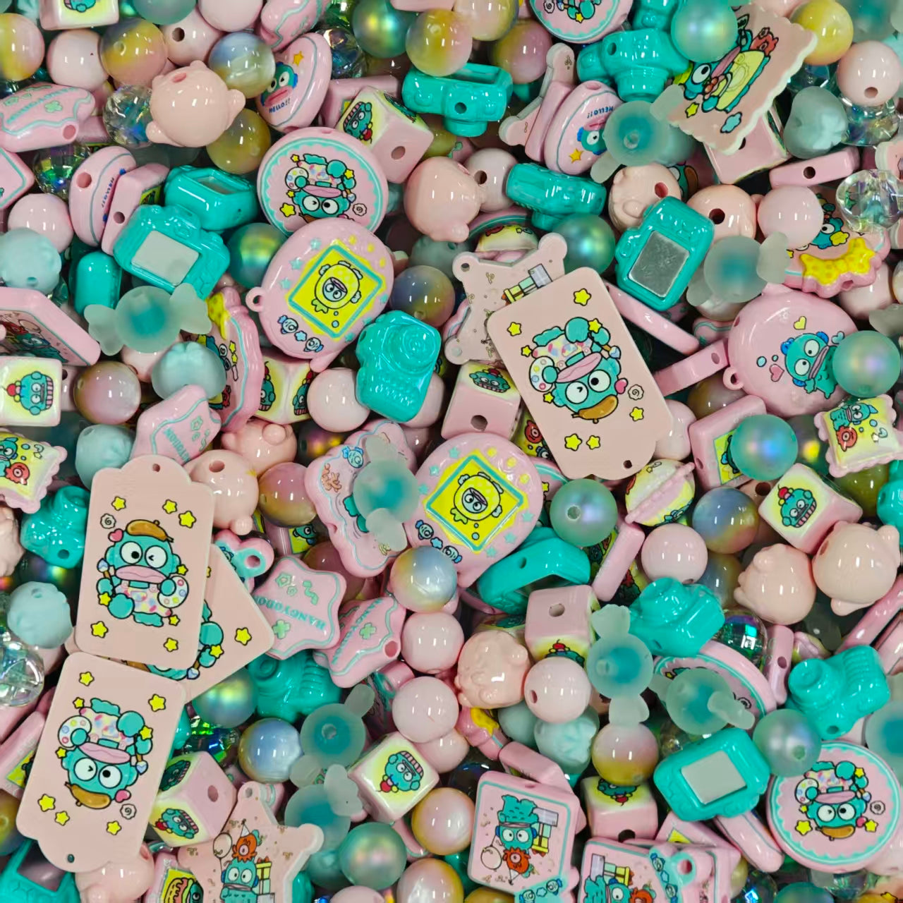 Acrylic Beads -Hangyodon (for beaded pen, keychains, phone chains)