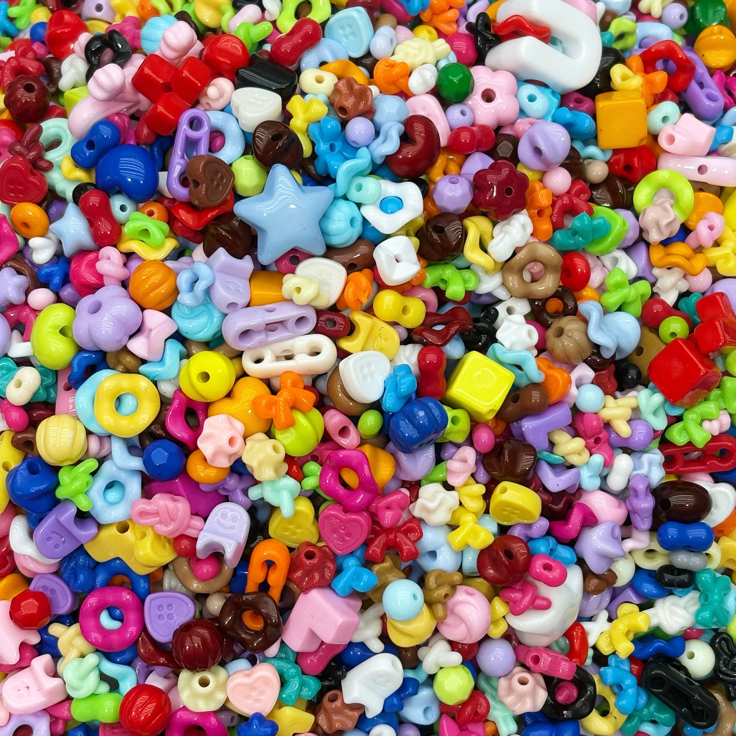 Acrylic beads-Colorful spacer beads (for beadable pens, keychains, phone chains)