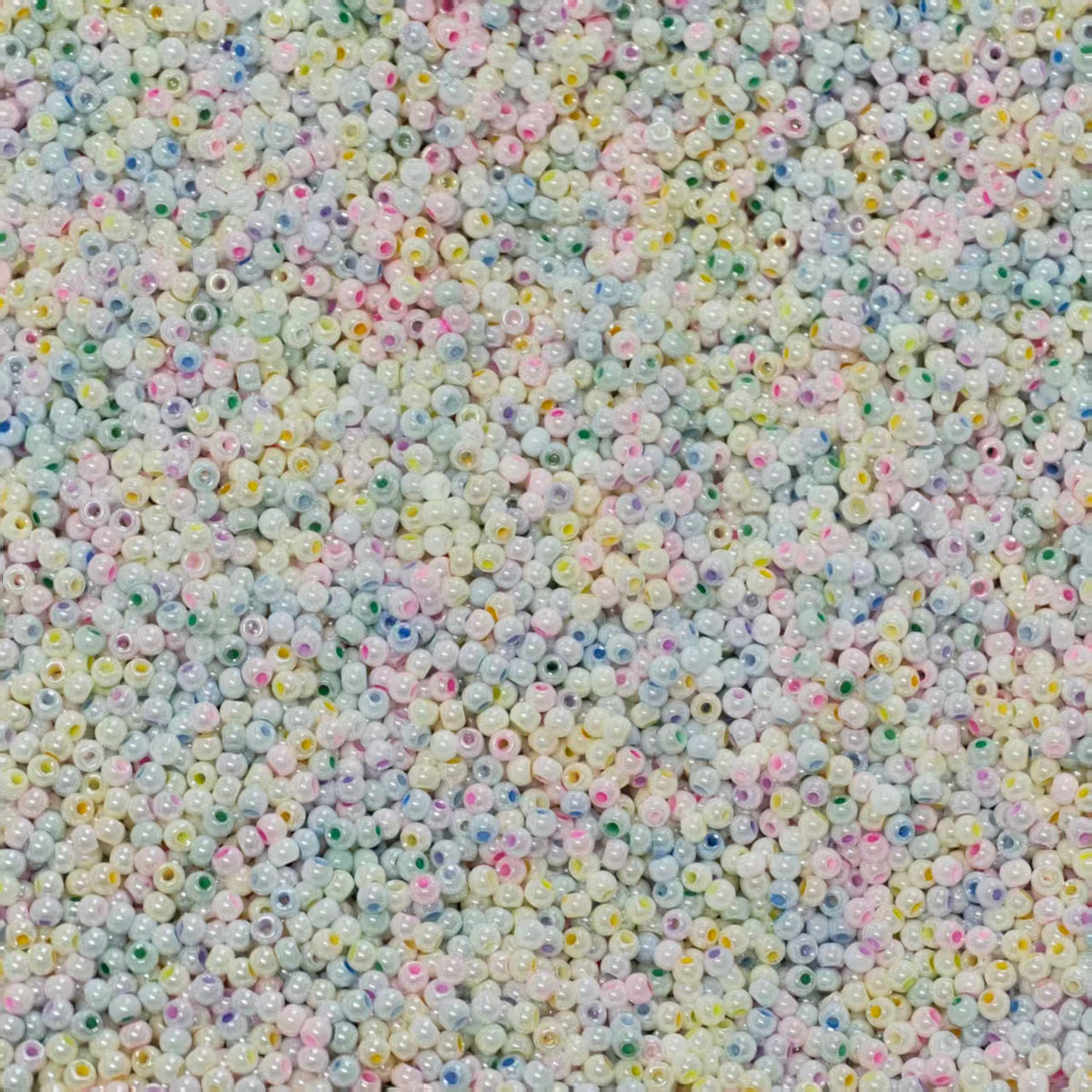 4mm High quality mini glass beads- colored cream mix(for keychains, phone chains,bracelet, necklace)