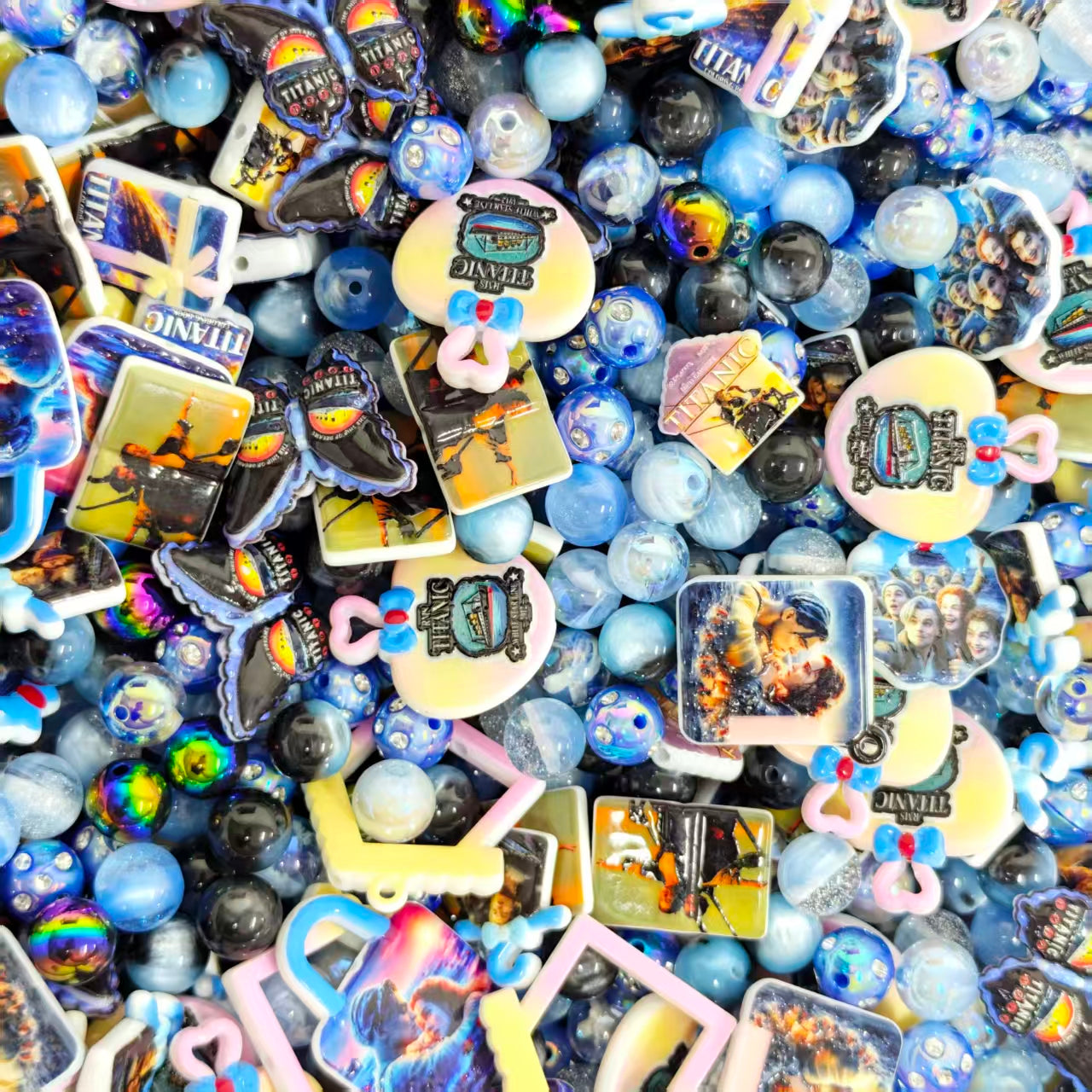Acrylic Beads -Titanic (for beadable pens, keychains, phone chains)