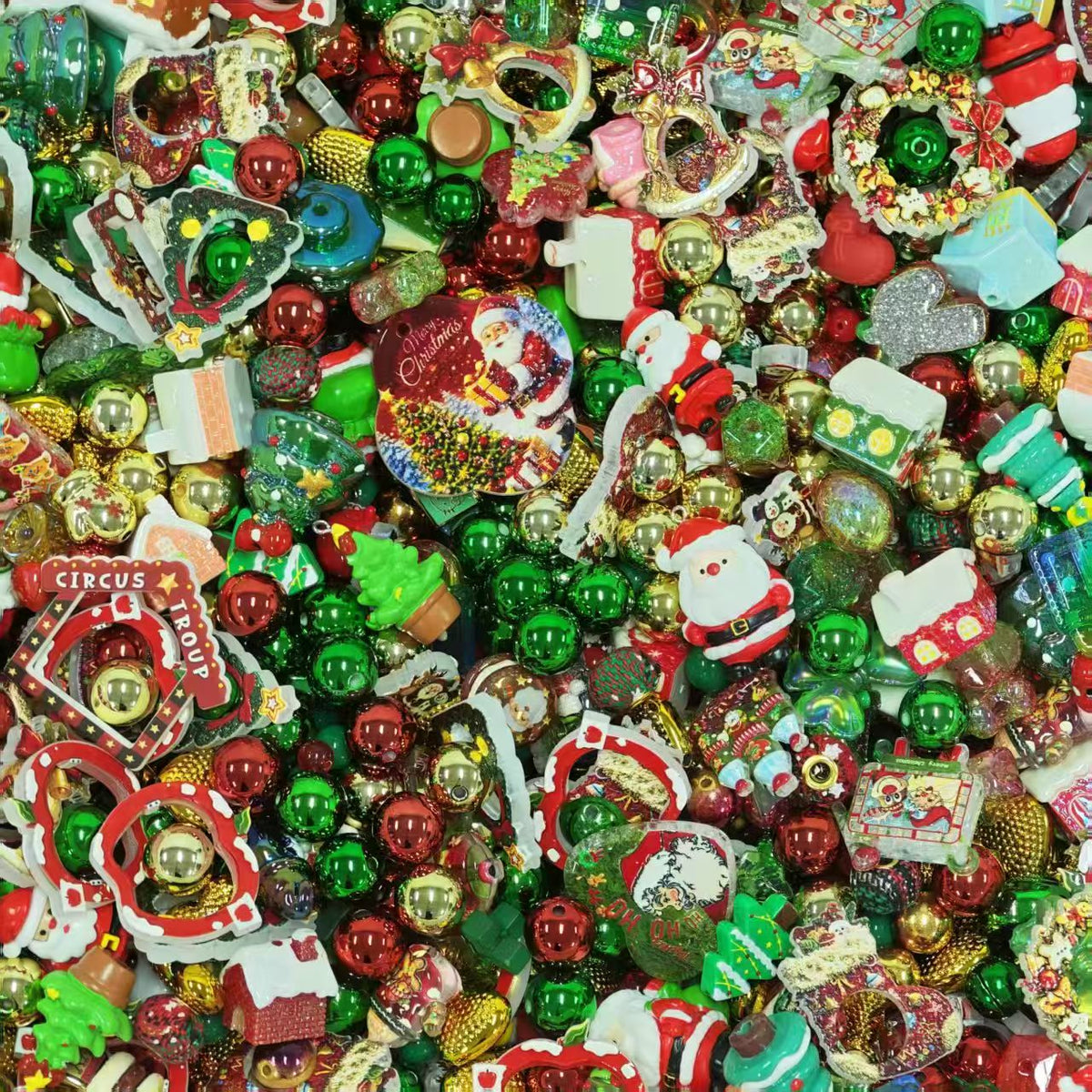 Acrylic beads - Christmas 4.0 (for beadable pens, keychains, phone chains)