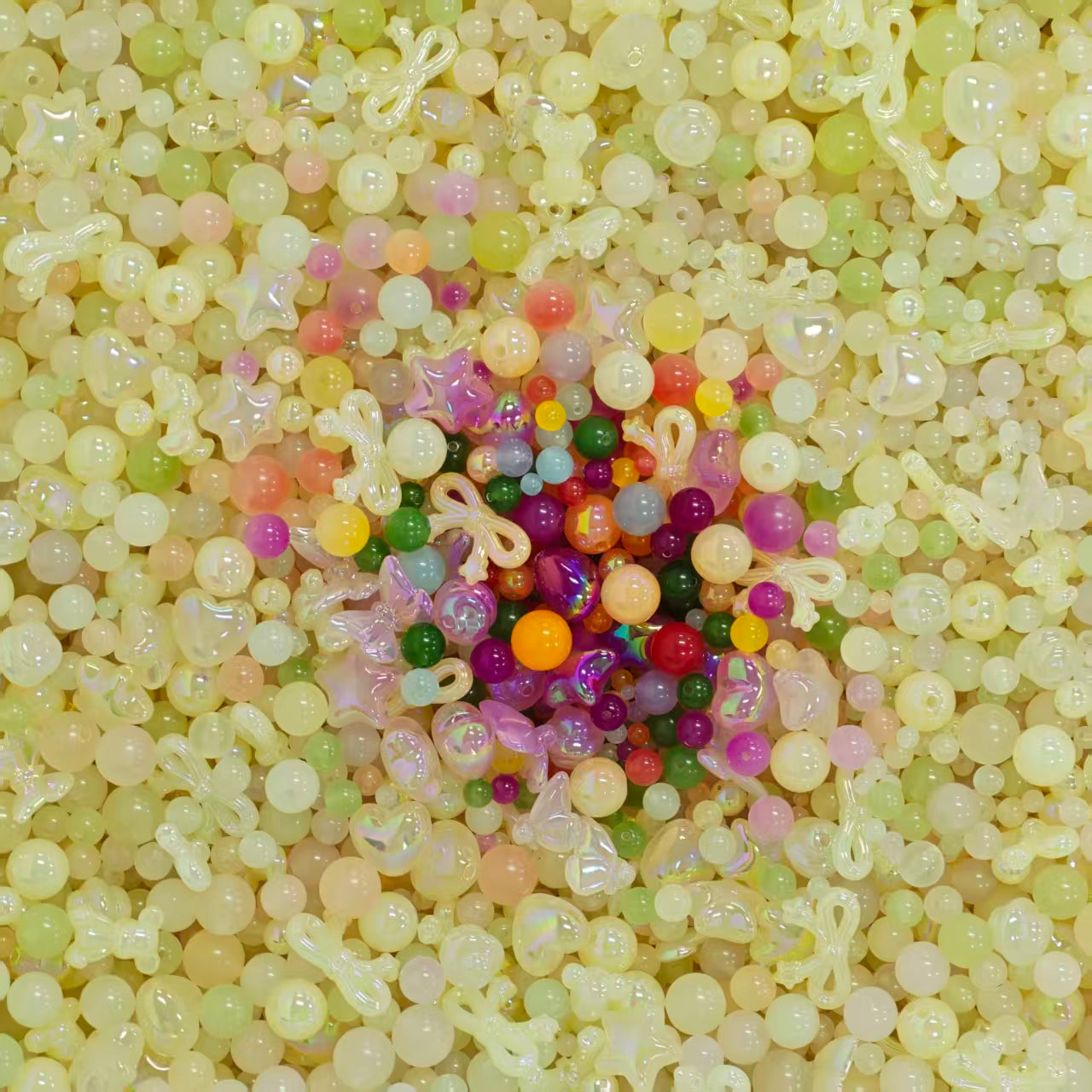 Acrylic Beads -Color changing mi (for beaded pen, keychains, phone chains)