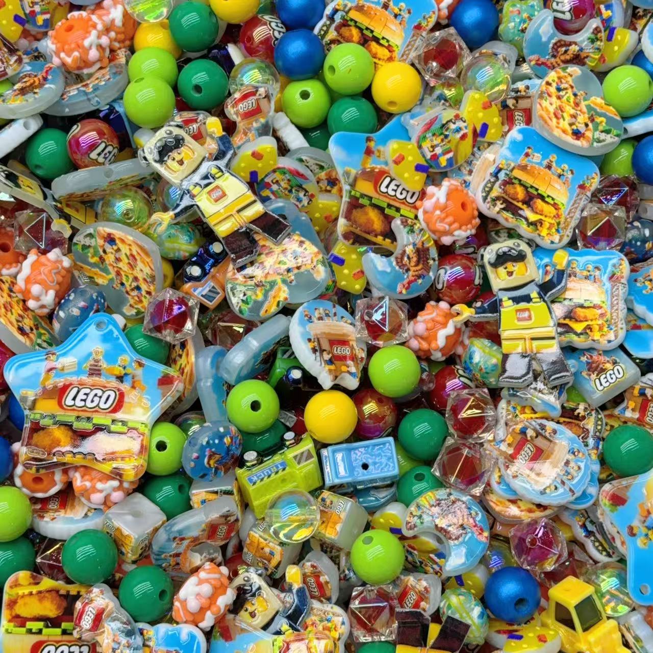 Acrylic Beads -Lego (for beaded pen, keychains, phone chains)