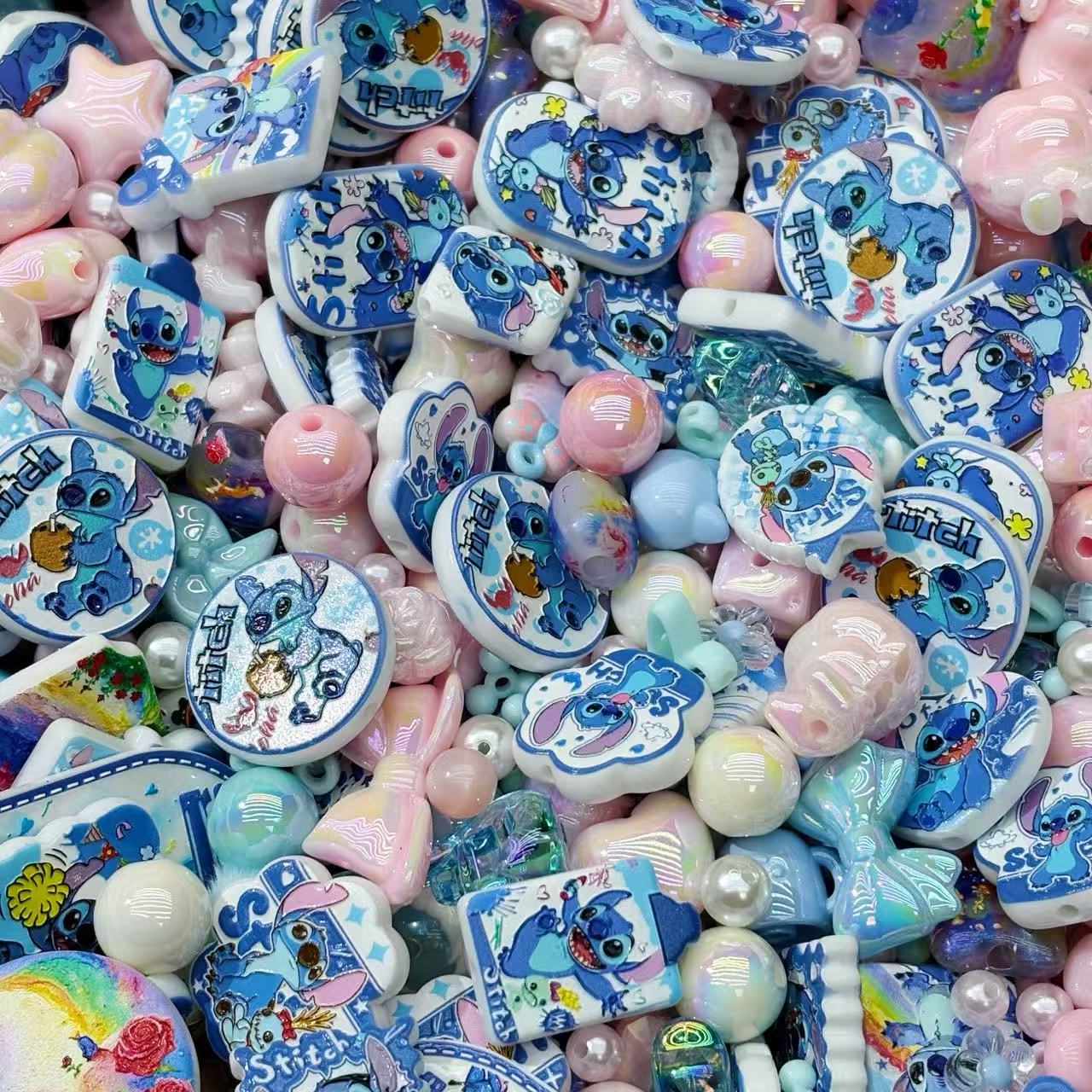 Acrylic beads-Stitch for beadable pens, keychains, phone chains