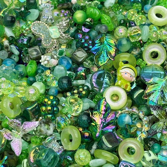 Acrylic beads-Verdant Green (for beadable pens, keychains, phone chains)
