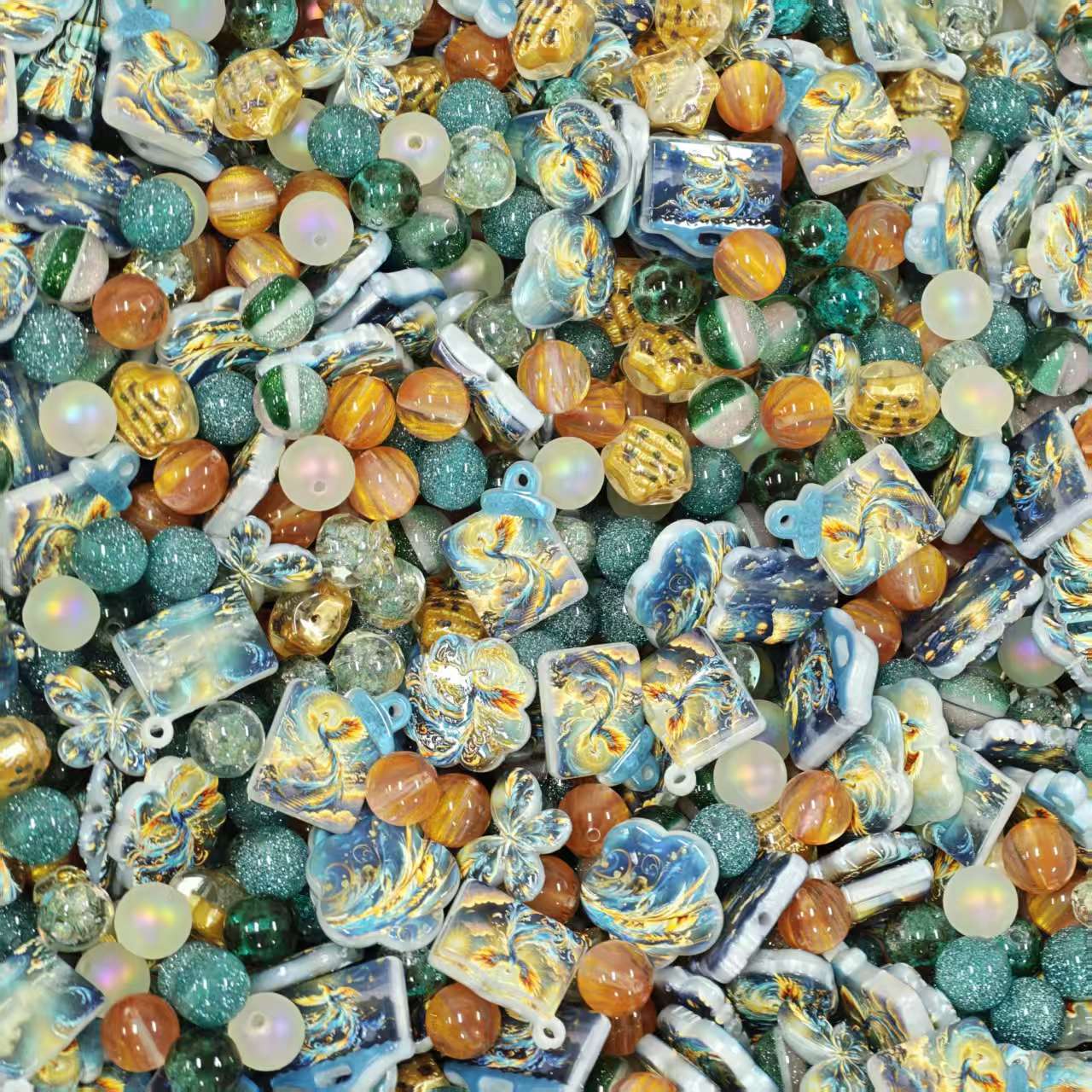 Acrylic Beads - Phoenix (for beaded pen, keychains, phone chains)
