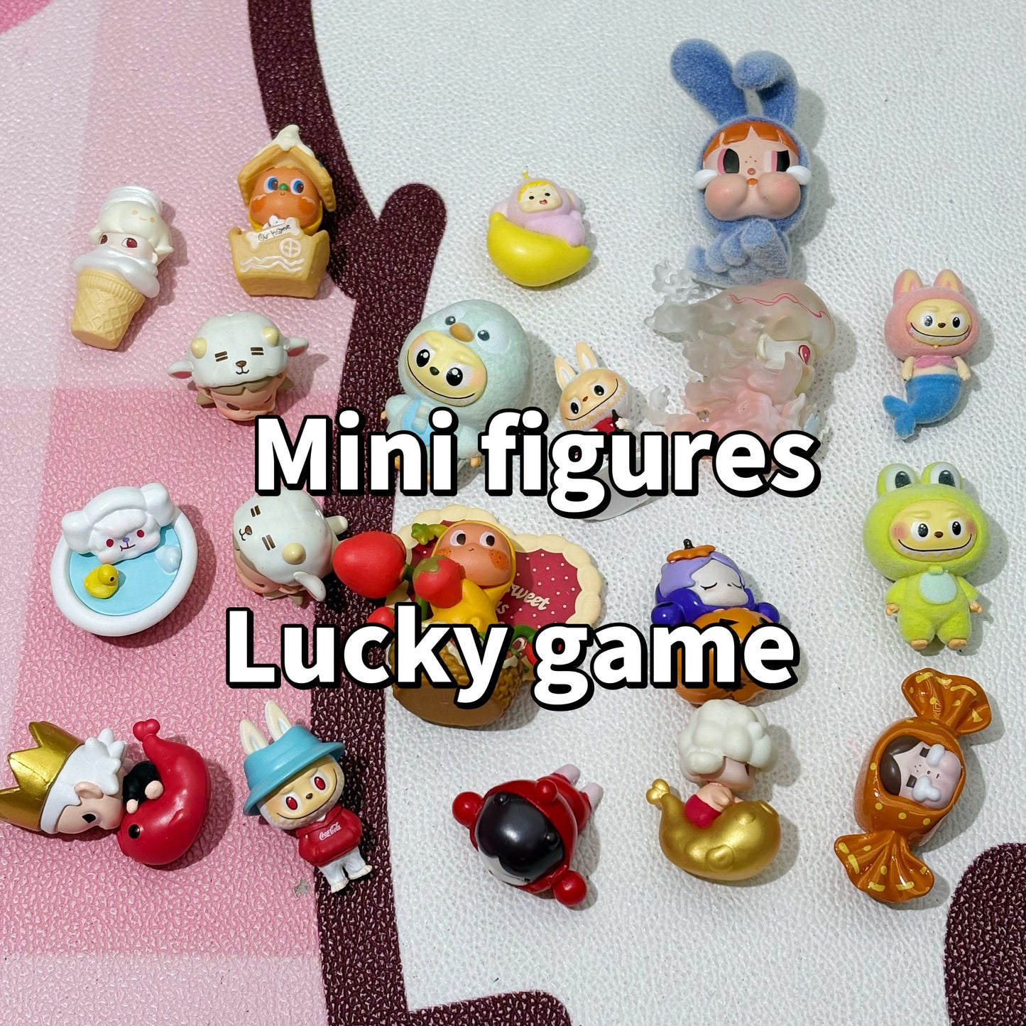 Lucky game-Mini figures(for beaded pen, keychains etc -Aria
