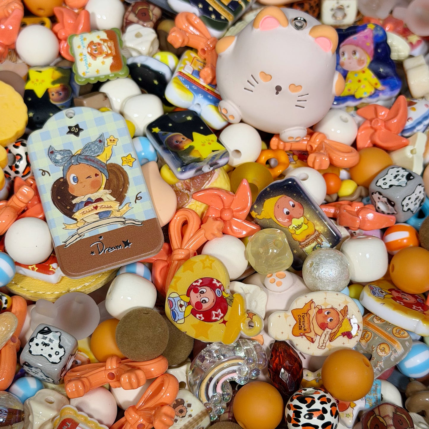 Acrylic beads-TWINKLE TWINKLE (for beadable pens, keychains, phone chains)