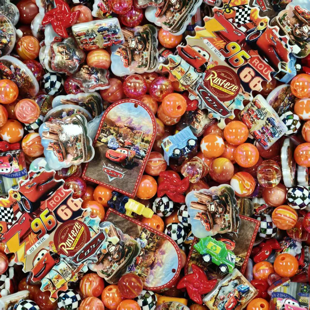 Acrylic Beads - Car (for beaded pen, keychains, phone chains)