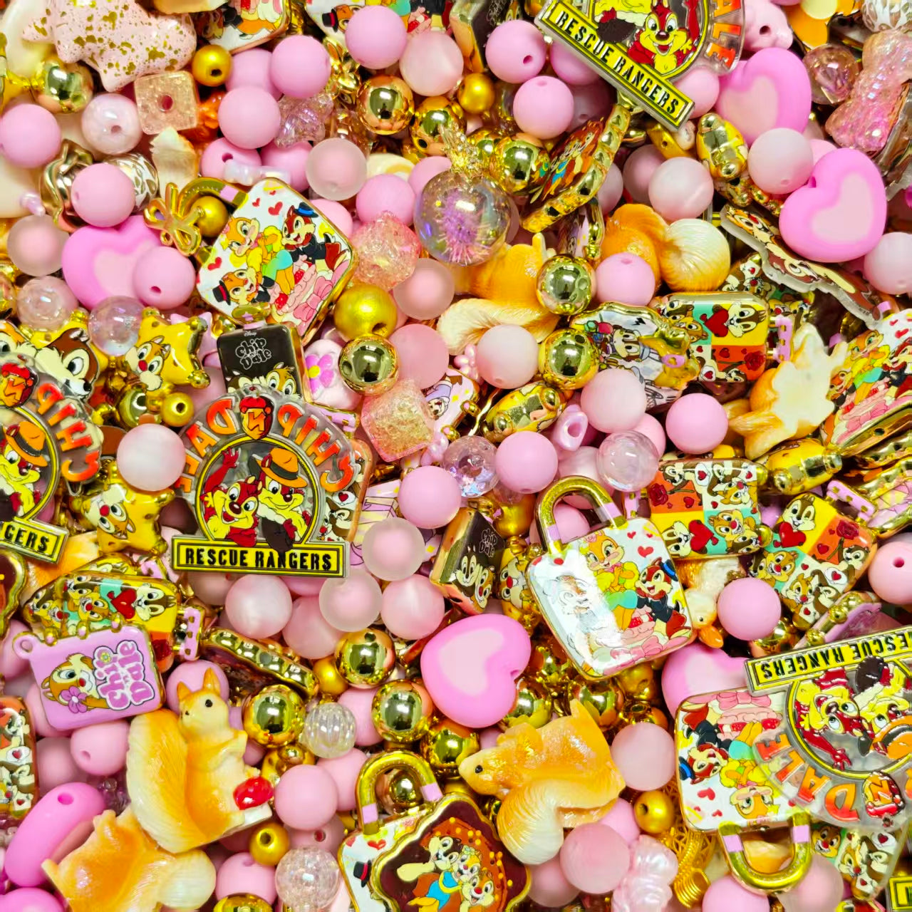 Acrylic Beads -Squirrel (for beaded pen, keychains, phone chains)