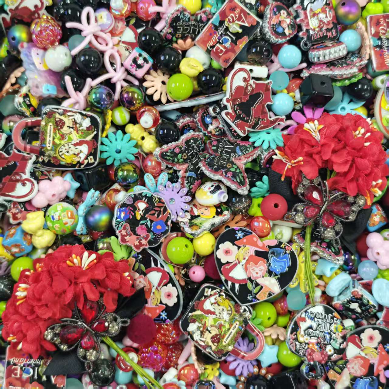 Acrylic Beads -Alice (for beadable pens, keychains, phone chains)