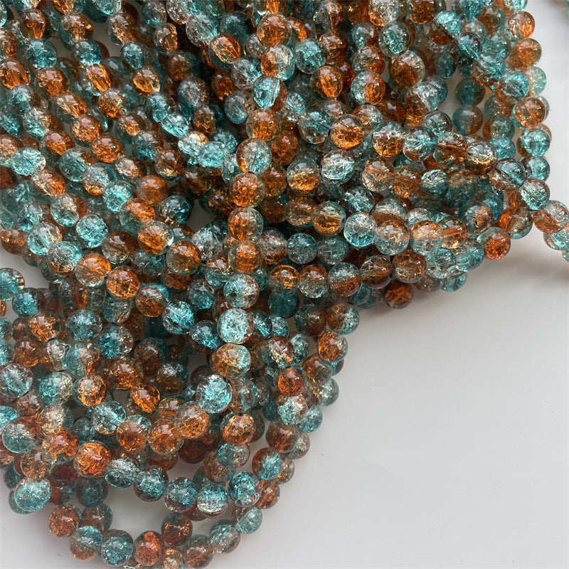 Blue orange beads 10mm hellokikinails