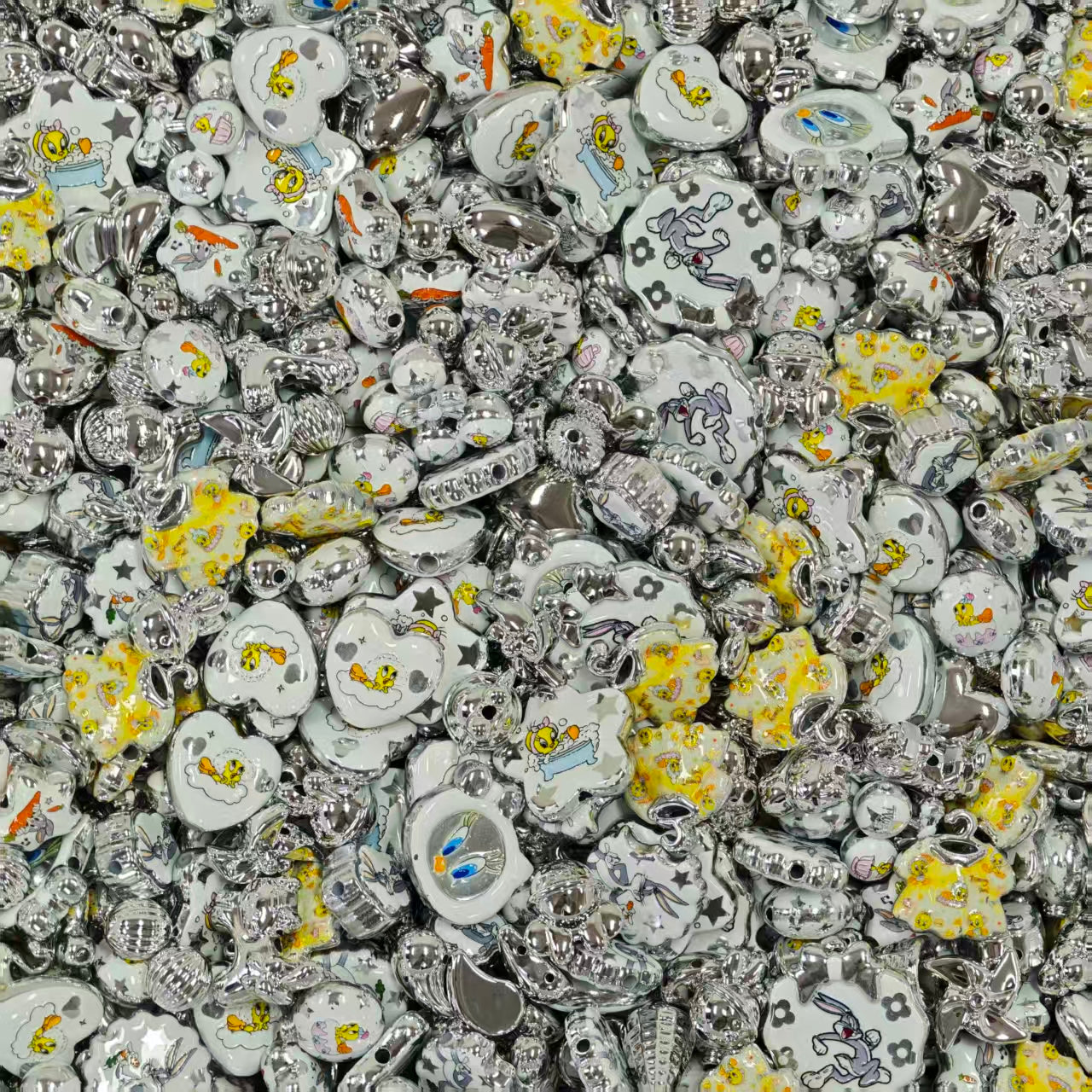 Acrylic Beads - loony tunes (for beaded pen, keychains, phone chains)