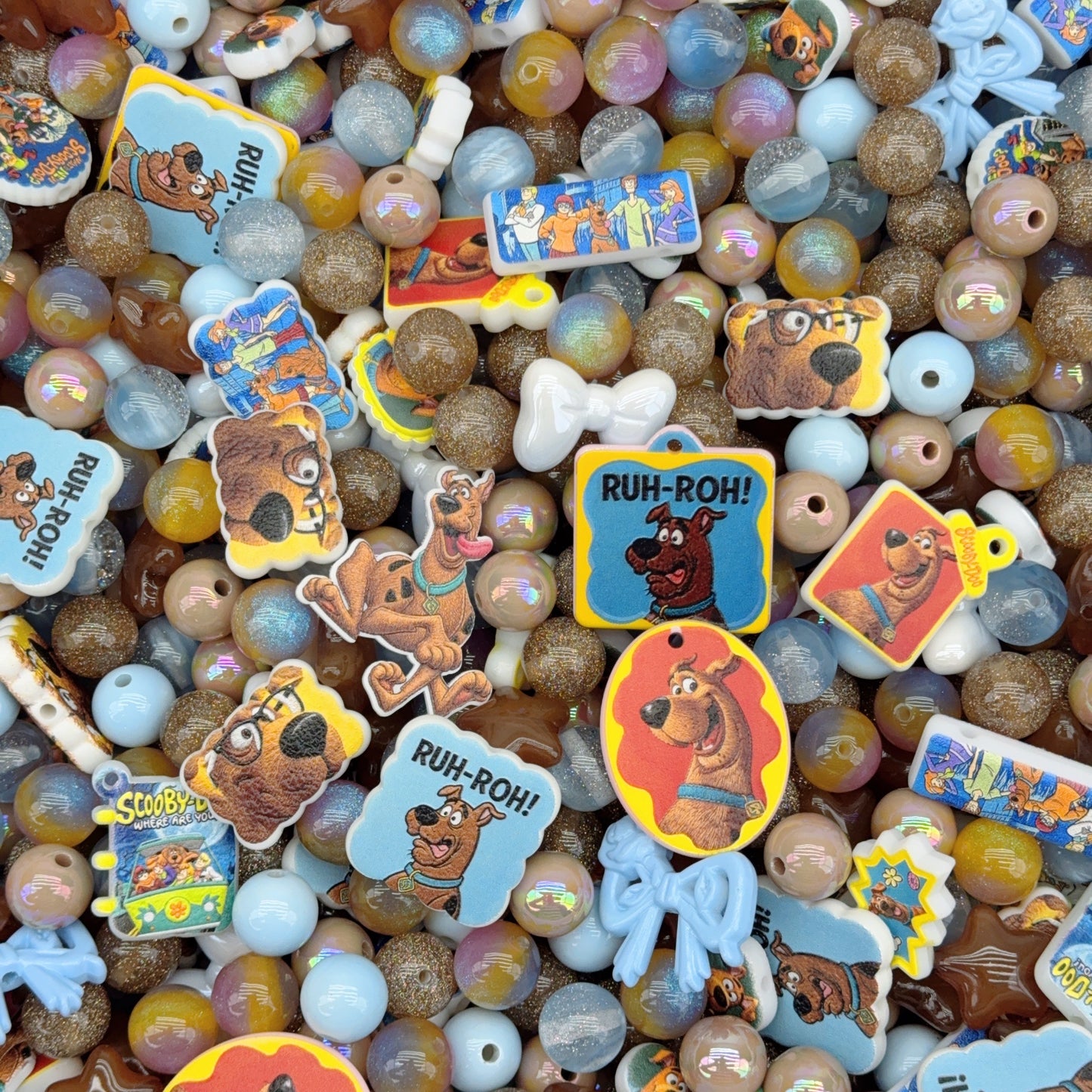 Acrylic Beads -Scooby-doo(for beaded pen, keychains, phone chains)