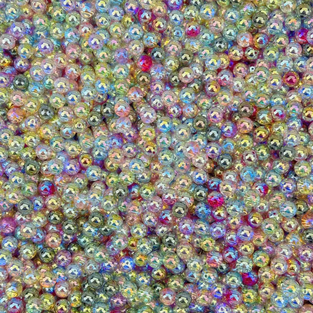 Glass beads - High quality 8mm&10mm bubble beads (for keychains, phone chains)