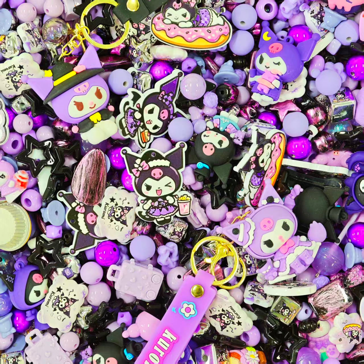 Acrylic beads -Kuku 4.0 (for beadable pens, keychains, phone chains)