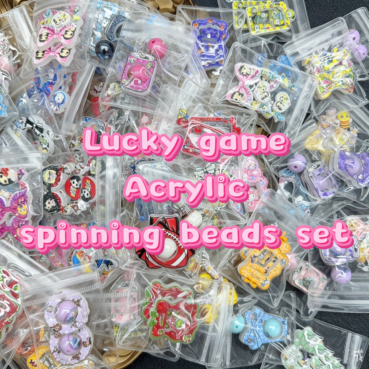 Lucky game - Acrylic spinning beads set