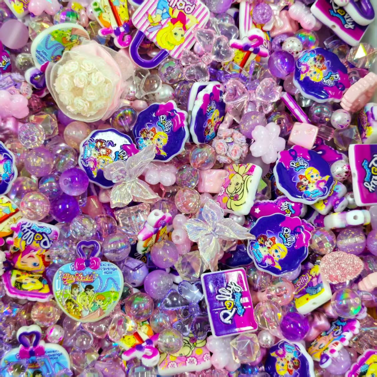 Acrylic Beads -Polly (for beadable pens, keychains, phone chains)