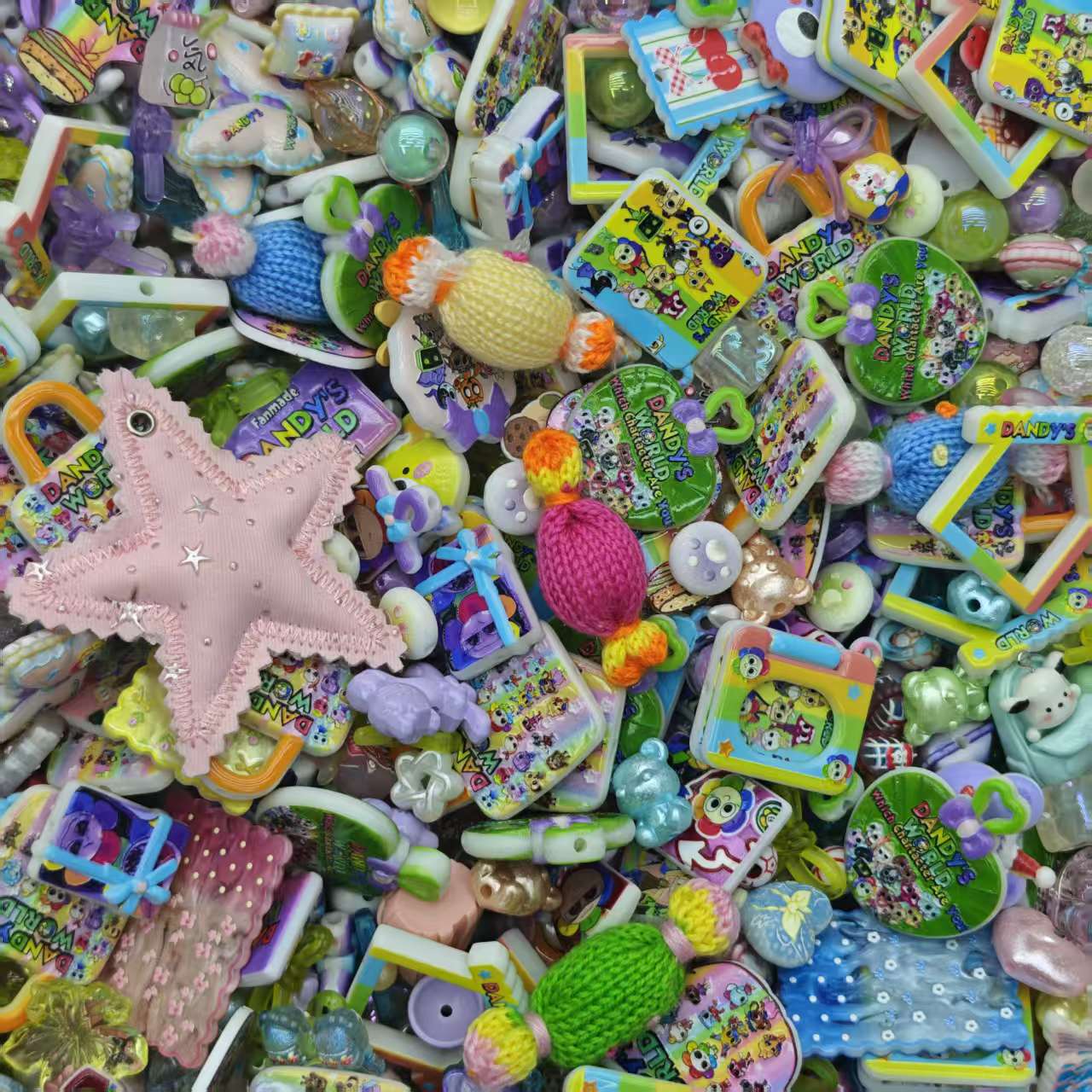 Acrylic beads-Dandy’s world (for beadable pens, keychains, phone chains)