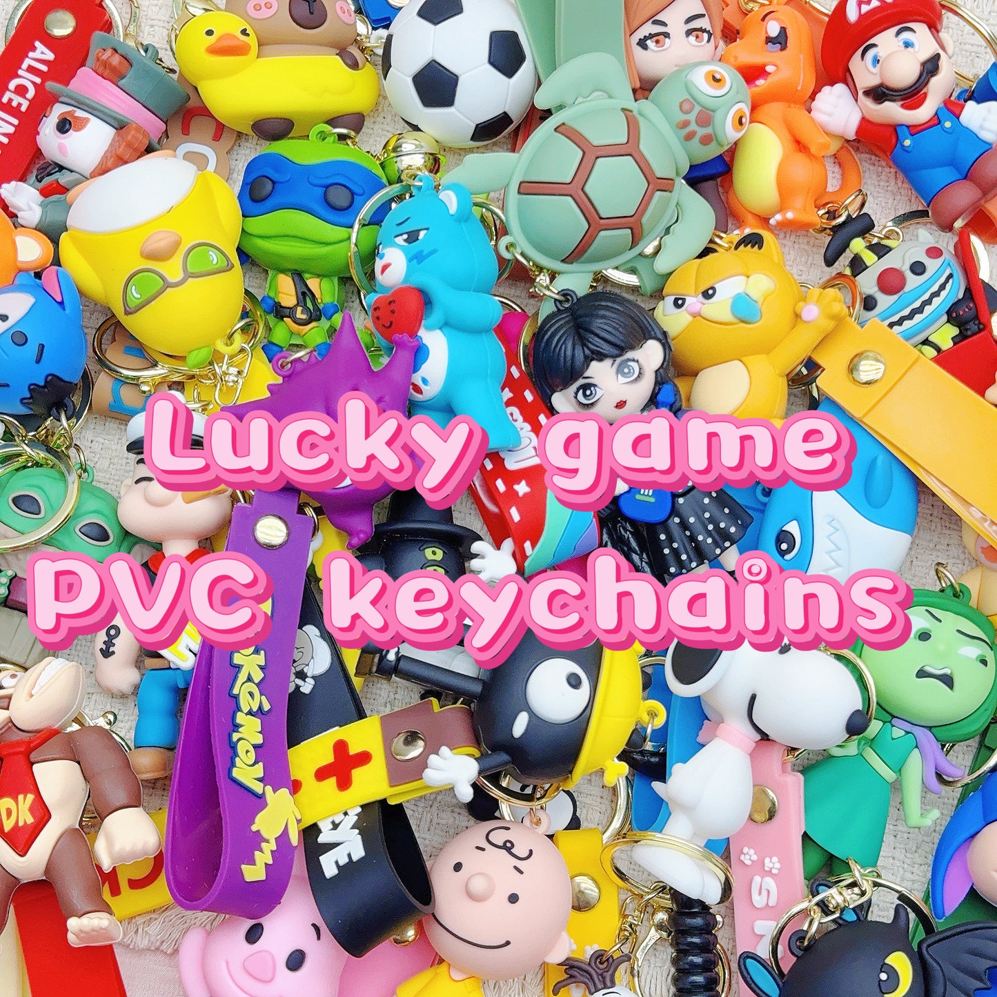 Lucky game - PVC keychains