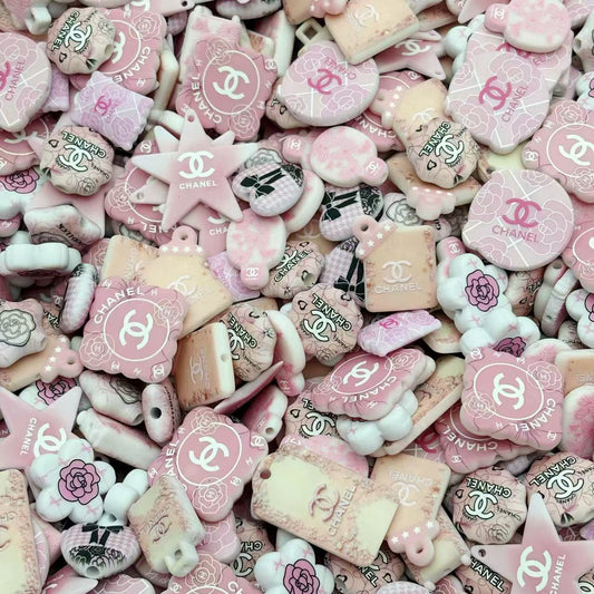 Acrylic Beads - Textured Luxury beads  (AAAAA+ quality for beadable pens, keychains, phone chains)