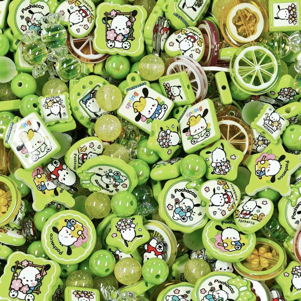 Acrylic Beads - Pocchaco (for beaded pen, keychains, phone chains)