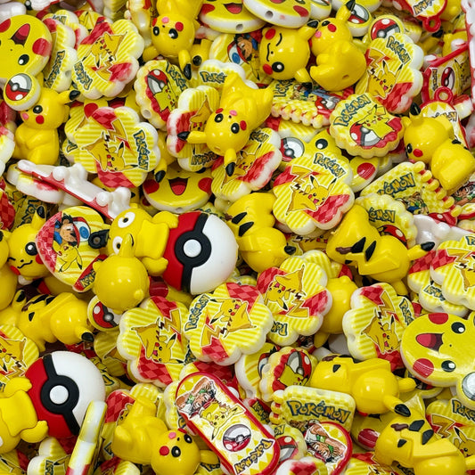 Acrylic beads-Pikachu (for beadable pens, keychains, phone chains)