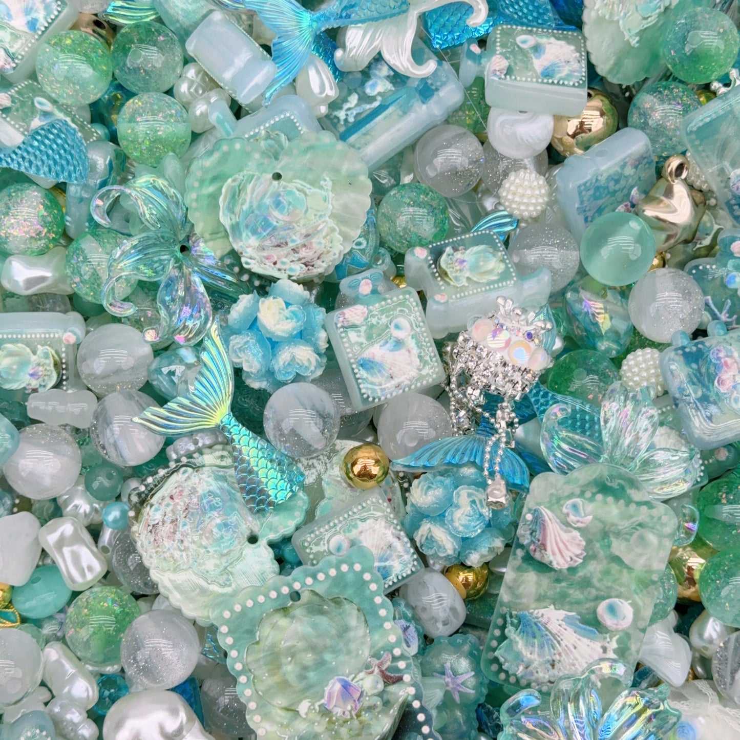 Acrylic Beads -Ocean(for beaded pen, keychains, phone chains)
