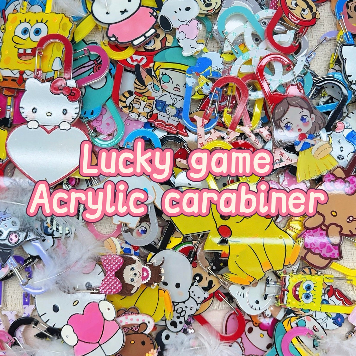 Lucky game - Acrylic carabiner