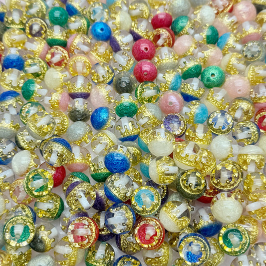 Resin beads -  Dream Crown(for beadable pens, keychains, phone chains)