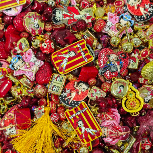 Acrylic Beads -Betty boop (for beadable pens, keychains, phone chains)