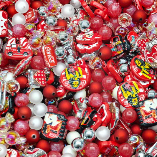 Acrylic Beads - Cola Mary (for beaded pen, keychains, phone chains)