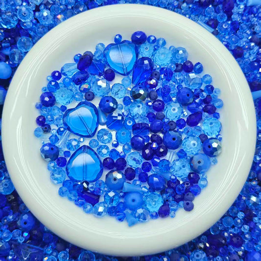 Big sale！ Blingbling glass beads - Dark blue(for keychains, phone chains,bracelet, necklace）