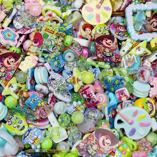 Acrylic beads - Toy mix (for beadable pens, keychains, phone chains)