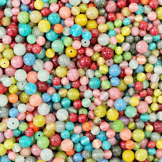 Crazy BOGO！ Resin beads - Shinning galaxy mix (for beadable pens, keychains, phone chains)