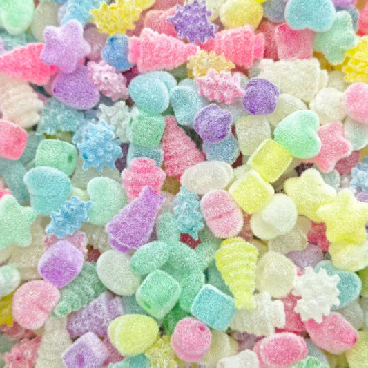 Acrylic beads-Hairy candy mix (for beadable pens, keychains, phone chains)