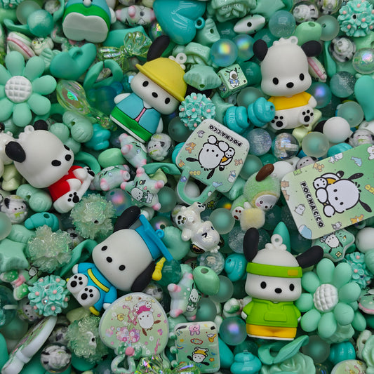 Acrylic beads- Pochacco(for beadable pens, keychains, phone chains)
