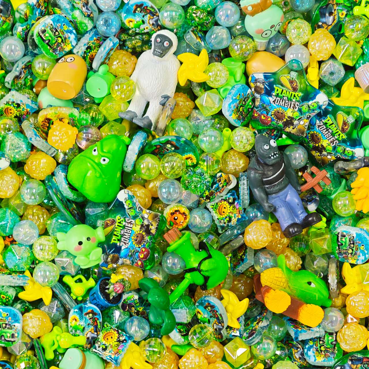 Acrylic beads - Zombie (for beadable pens, keychains, phone chains)