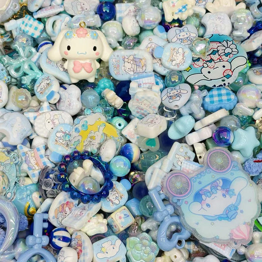 Acrylic beads-Cinnamoroll（Bule) (for beadable pens, keychains, phone chains)
