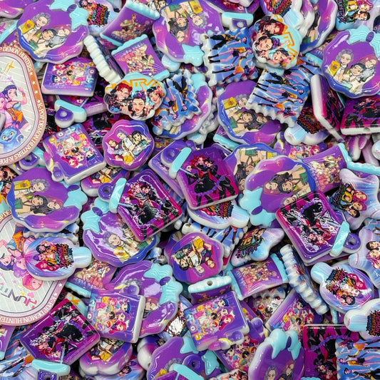 (LAST ONE) Acrylic beads-K-pop Demon hunters (for beadable pens, keychains, phone chains)